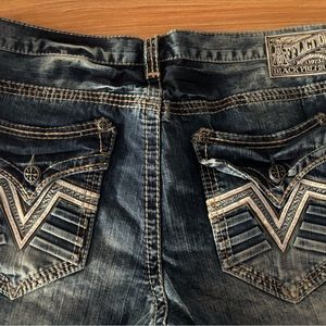Affliction distressed embellished jeans